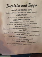 Cafe Toscano menu