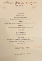 Anaita menu