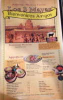 Los 3 Mayas menu