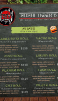 Sushi Tigers menu