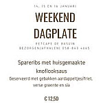 De Basuin Leeuwarden menu