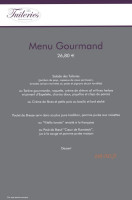 Les Tuileries menu