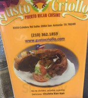 Gusto Criollo food