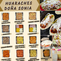 Los Huaraches De Doña Sonia food