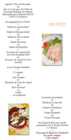 Le Cousteau menu