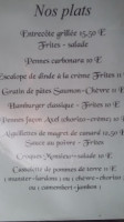 L'anmalou menu