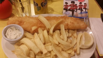 Golden Fish And Chips food