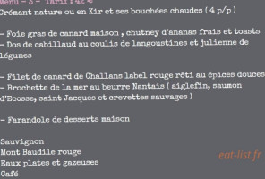 Le Comptoir Brasserie menu