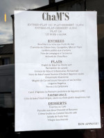 Cham's Malakoff menu