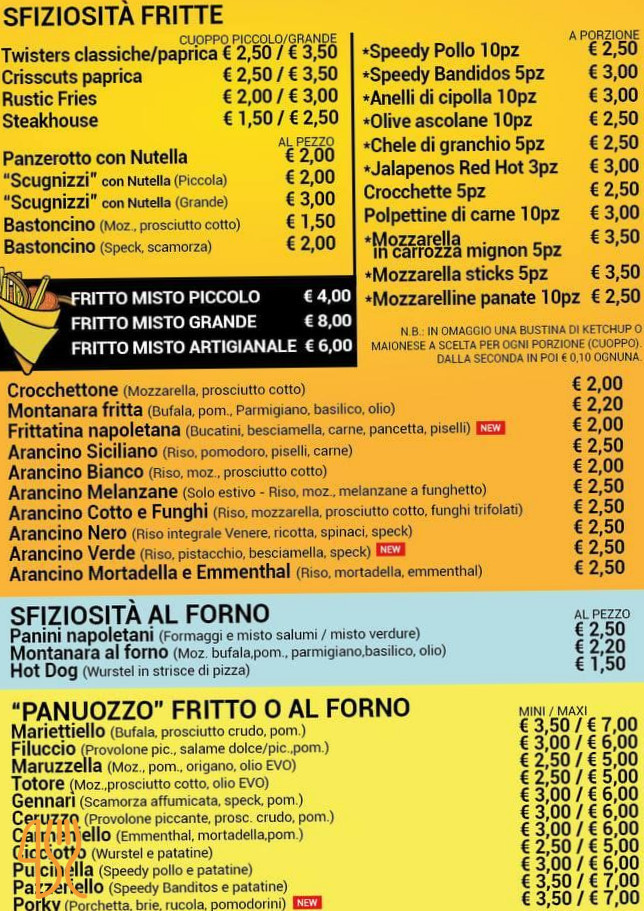 Sfizzi Fritti Carta