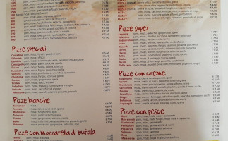 Pizzeria Mediterranea menu