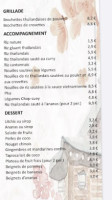 Nouvelle etoile de chine menu