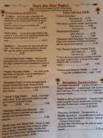 Reichhold's Cafe menu