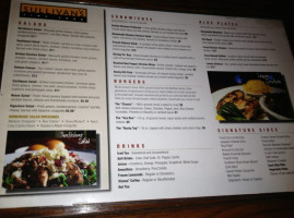 Sullivan's Downtown menu