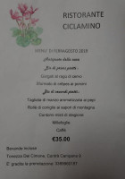 Il Ciclamino Tonezza Del Cimone menu