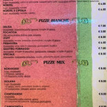 Pizzeria Caprice Carte
