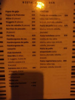 Restaurant-bar A'aragon menu