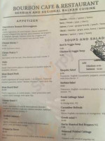 Bourbon Cafe And Chicago menu