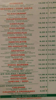 Pizzashop menu