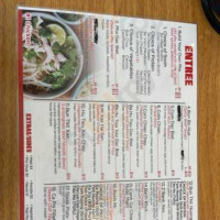 Pho Ngan menu