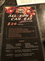 Ryuu Asian BBQ menu