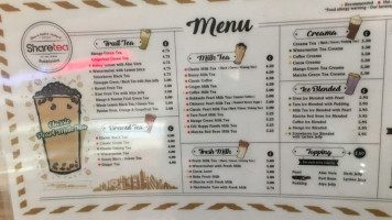 Sharetea menu