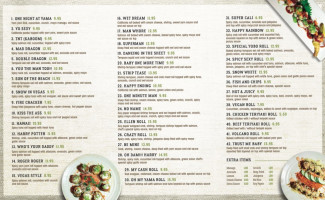 Yama Sushi menu