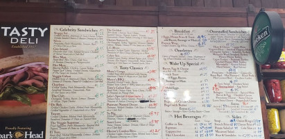 Tasty Deli menu