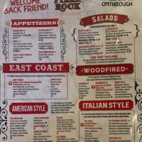 Pizza Rock menu