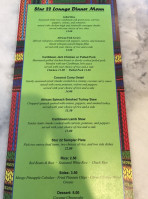 Stur 22 Lounge menu