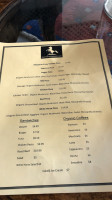 White Horse Cafe menu