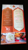 Indian Garden Restaurant menu