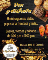 Ay Carbón menu