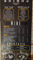 Brown Bridge Pub menu