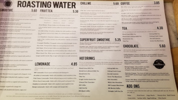 Roasting Water Garden Grove menu