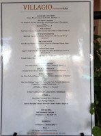 Villagio menu