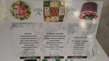 Vale Food Co. menu