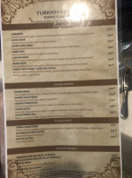 Turkish Grille menu