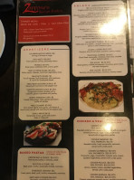 Zappone's Italian Bistro menu