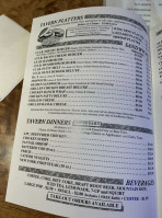 Shelbyville Tavern menu