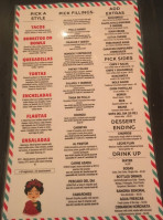 Bushwick Taco Company menu