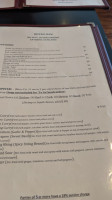 Bistro Siam menu