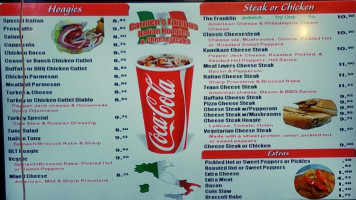 Carmen's Famous Cheesesteaks menu