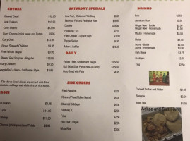 Caribbean Cuisine menu