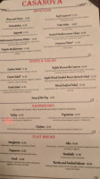 Casanova menu