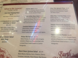 Earth Wind Flour menu