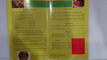 Df Nigerian Food Truck menu