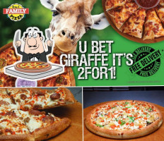 2 For 1 Family Pizza food