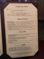 El Chaman Peruvian menu