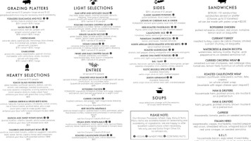 Foragers Market menu